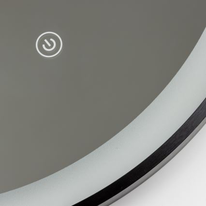 Brilagi - LED kúpeľňové zrkadlo CANZO LED/25W/230V 50x80 cm čierna IP44 CRI 90 stmievateľné + CCT