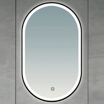 Brilagi - LED kúpeľňové zrkadlo CANZO LED/25W/230V 50x80 cm čierna IP44 CRI 90 stmievateľné + CCT