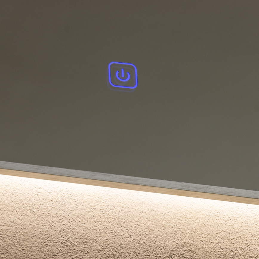 Brilagi - LED kúpeľňové zrkadlo DESIO LED/24W/230V 60x60 cm strieborné IP44 CRI 90 stmievateľné + CCT