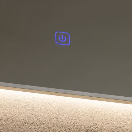 Brilagi - LED zrkadlo do kúpeľne DESIO LED/30W/230V 60x90 cm strieborné IP44 CRI 90 stmievateľné + CCT