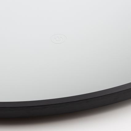 Brilagi - LED kúpeľňové zrkadlo NOVARA LED/19W/230V pr. 60 cm čierna IP44 CRI 90 stmievateľné + CCT