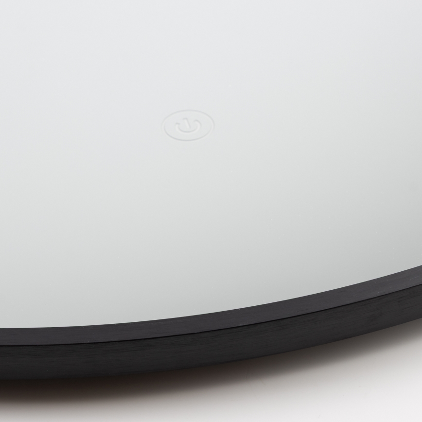 Brilagi - LED kúpeľňové zrkadlo NOVARA LED/19W/230V pr. 60 cm čierna IP44 CRI 90 stmievateľné + CCT