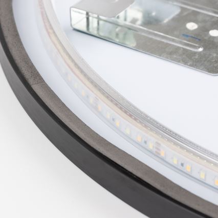 Brilagi - LED kúpeľňové zrkadlo NOVARA LED/19W/230V pr. 60 cm čierna IP44 CRI 90 stmievateľné + CCT