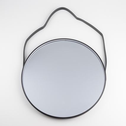 Brilagi - LED kúpeľňové zrkadlo PALANZO LED/19W/230V pr. 60 cm čierne IP44 CRI 90 stmievateľné + CCT