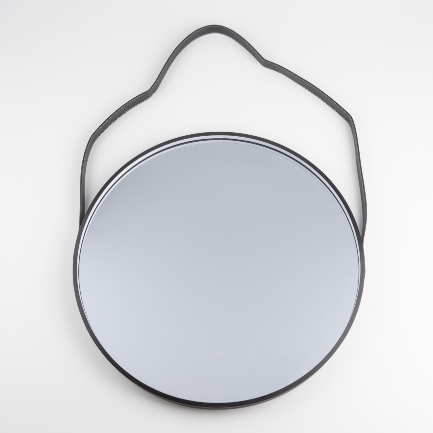 Brilagi - LED kúpeľňové zrkadlo PALANZO LED/19W/230V pr. 60 cm čierne IP44 CRI 90 stmievateľné + CCT