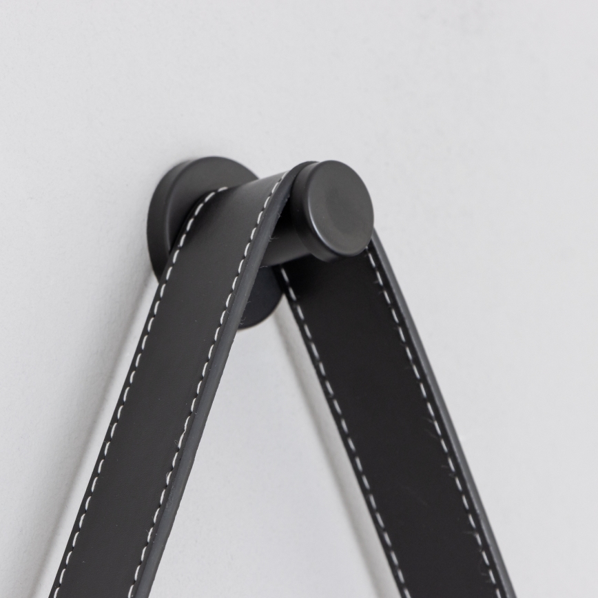 Brilagi - LED kúpeľňové zrkadlo PALANZO LED/19W/230V pr. 60 cm čierne IP44 CRI 90 stmievateľné + CCT