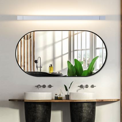 Brilagi - LED osvetlenie kúpeľňového zrkadla AQUA LINE LED/24W/230V 90 cm IP44 matný chróm CRI 90