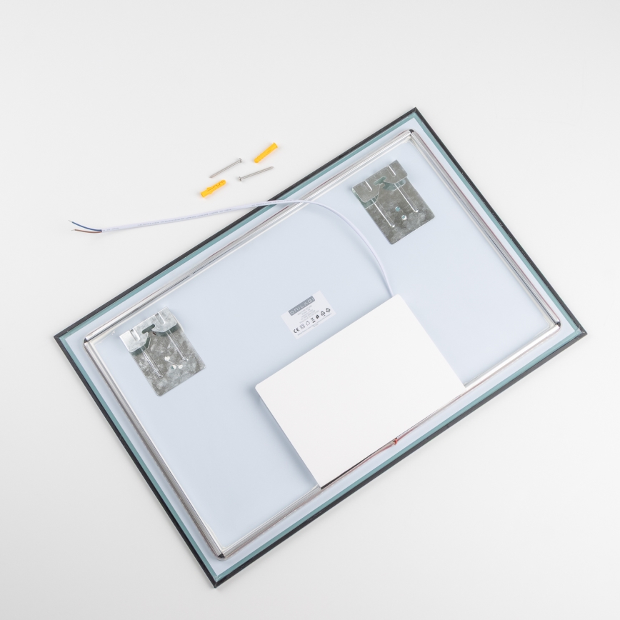 Brilagi - LED Kúpeľňové zrkadlo SUELLO LED/20W/230V 40x60 cm čierne IP44 CRI 90 stmievateľné + CCT