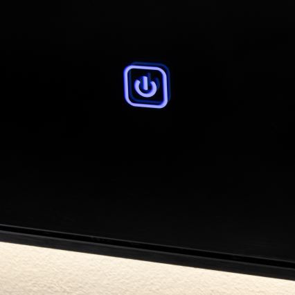 Brilagi - LED Kúpeľňové zrkadlo SUELLO LED/24W/230V 60x60 cm čierne IP44 CRI 90 stmievateľné + CCT