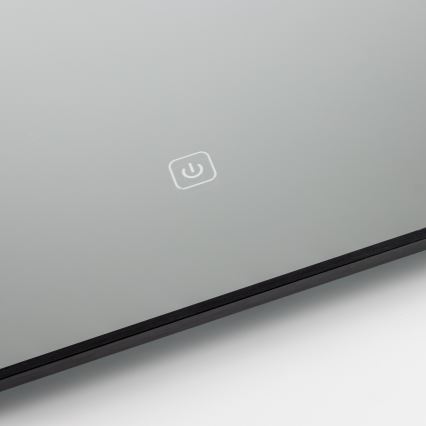 Brilagi - LED kúpeľňové zrkadlo SUELLO LED/28W/230V 60x80 cm čierne IP44 CRI 90 stmievateľné + CCT