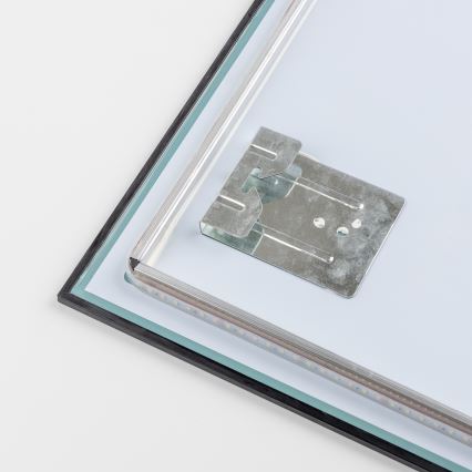 Brilagi - LED kúpeľňové zrkadlo SUELLO LED/28W/230V 60x80 cm čierne IP44 CRI 90 stmievateľné + CCT