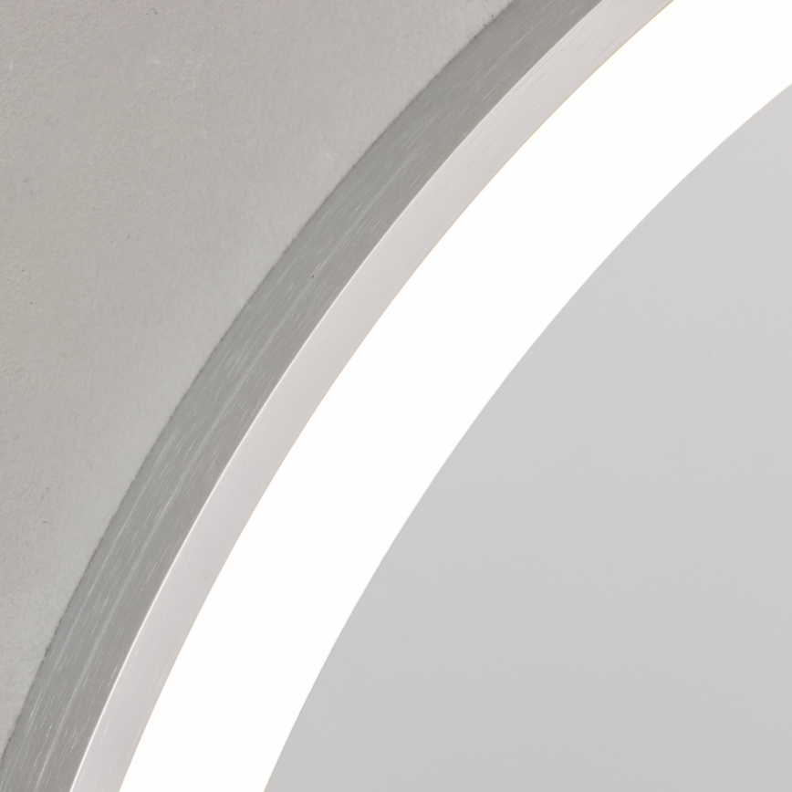 Brilagi - LED kúpeľňové zrkadlo TORINO LED/19W/230V pr. 60 cm strieborné IP44 CRI 90 stmievateľné + CCT