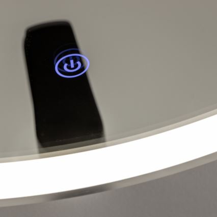 Brilagi - LED kúpeľňové zrkadlo TORINO LED/19W/230V pr. 60 cm strieborné IP44 CRI 90 stmievateľné + CCT