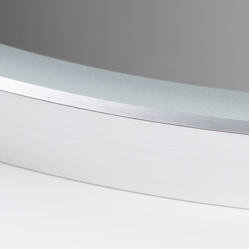 Brilagi - LED kúpeľňové zrkadlo TORINO LED/19W/230V pr. 60 cm strieborné IP44 CRI 90 stmievateľné + CCT