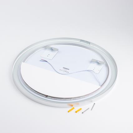 Brilagi - LED kúpeľňové zrkadlo TORINO LED/19W/230V pr. 60 cm strieborné IP44 CRI 90 stmievateľné + CCT