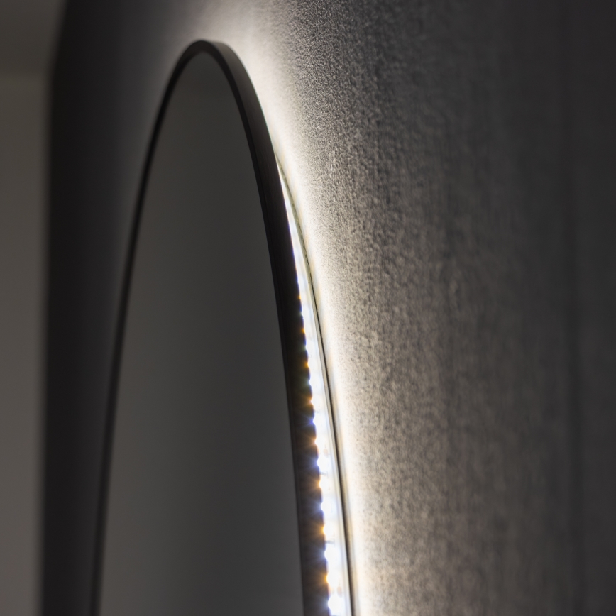 Brilagi - LED kúpeľňové zrkadlo VENA BLACK LED/26W/230V pr. 80 cm IP44 CRI 90 stmievateľné + CCT