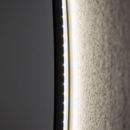 Brilagi - LED kúpeľňové zrkadlo VENA BLACK LED/26W/230V pr. 80 cm IP44 CRI 90 stmievateľné + CCT