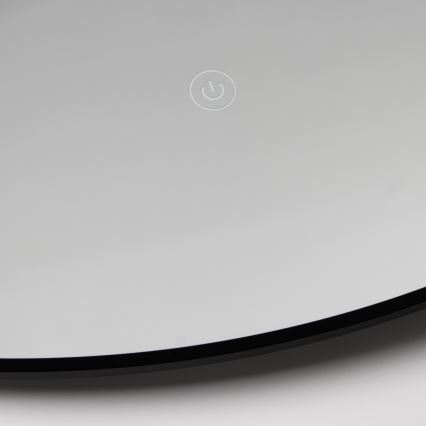 Brilagi - LED kúpeľňové zrkadlo VENA BLACK LED/26W/230V pr. 80 cm IP44 CRI 90 stmievateľné + CCT