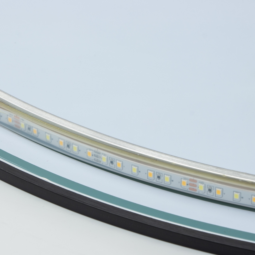 Brilagi - LED kúpeľňové zrkadlo VENA BLACK LED/26W/230V pr. 80 cm IP44 CRI 90 stmievateľné + CCT
