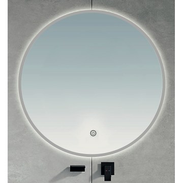 BRILAGI - LED Kúpeľňové zrkadlo VENA SILVER LED/26W/230V priemer 80 cm IP44 CRI 90 stmievateľné + CCT