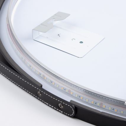 Brilagi - LED kúpeľňové zrkadlo VERESE LED/19W/230V pr. 60 cm čierna IP44 CRI 90 stmievateľné + CCT