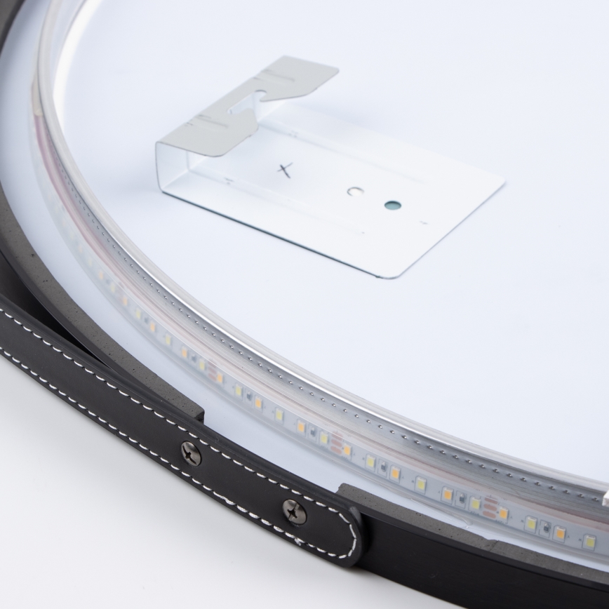 Brilagi - LED kúpeľňové zrkadlo VERESE LED/19W/230V pr. 60 cm čierna IP44 CRI 90 stmievateľné + CCT