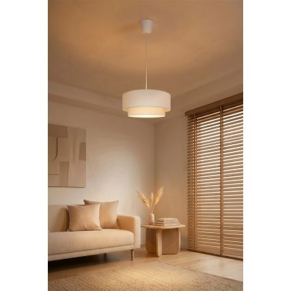 Brilagi - LED luster BOHO ECO na lane 1xE27/10W/230V pr. 40 cm krémový