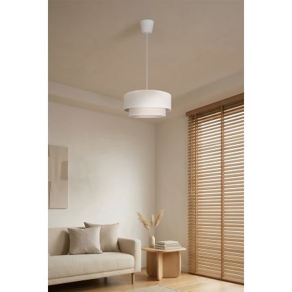 Brilagi - LED luster BOHO ECO na lane 1xE27/10W/230V pr. 40 cm krémový