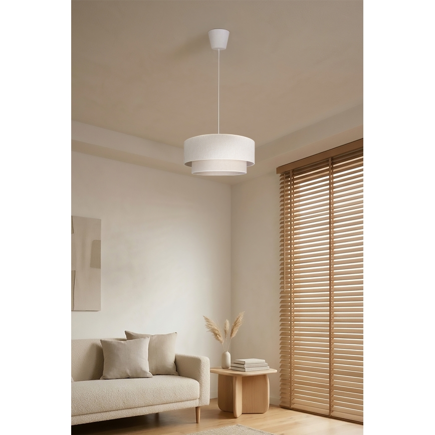 Brilagi - LED luster BOHO ECO na lane 1xE27/10W/230V pr. 40 cm krémový