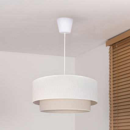 Brilagi - LED luster BOHO ECO na lane 1xE27/10W/230V pr. 40 cm krémový