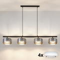 Brilagi - LED Luster na lane AURA LUX 4xGX53/30W/230V čierna/dymová