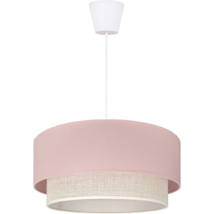 Brilagi - LED luster na lane BOHO BOBO 1xE27/60W/230V pr. 40 cm ružová/krémová