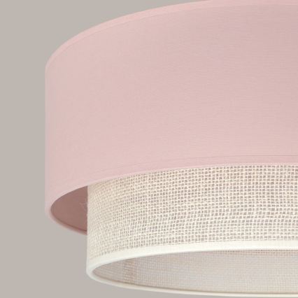 Brilagi - LED luster na lane BOHO BOBO 1xE27/60W/230V pr. 40 cm ružová/krémová