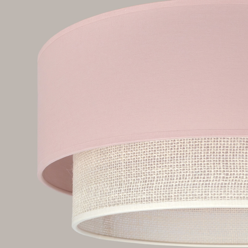 Brilagi - LED luster na lane BOHO BOBO 1xE27/60W/230V pr. 40 cm ružová/krémová