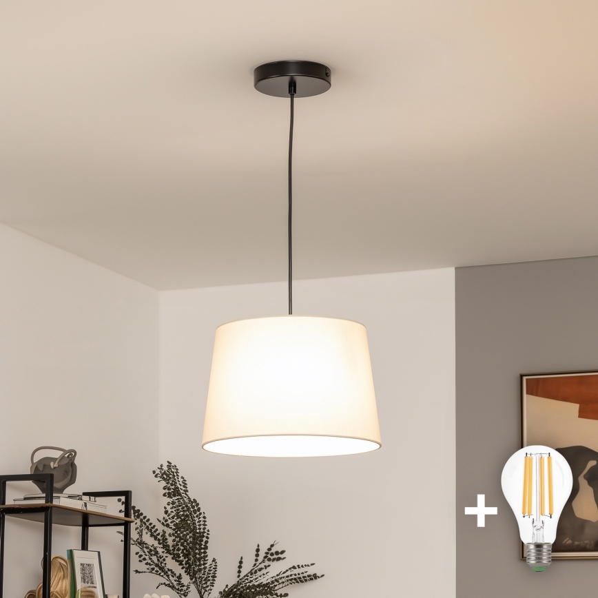 Brilagi - LED luster na lane CERIA 1xE27/40W/230V priemer 30 cm béžový