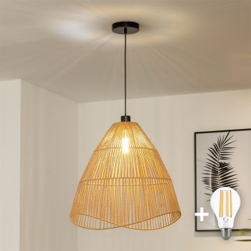 Brilagi - LED luster na lane CERIA BOHO 1xE27/40W/230V pr. 70 cm hnedý