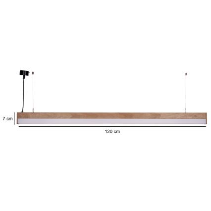 BRILAGI - LED luster na lane GARDALINE LED/100W/230V dub