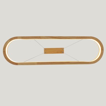 Brilagi - LED luster na lane UMEA WOOD LED/30W/230V 70x20 cm kaučukovník