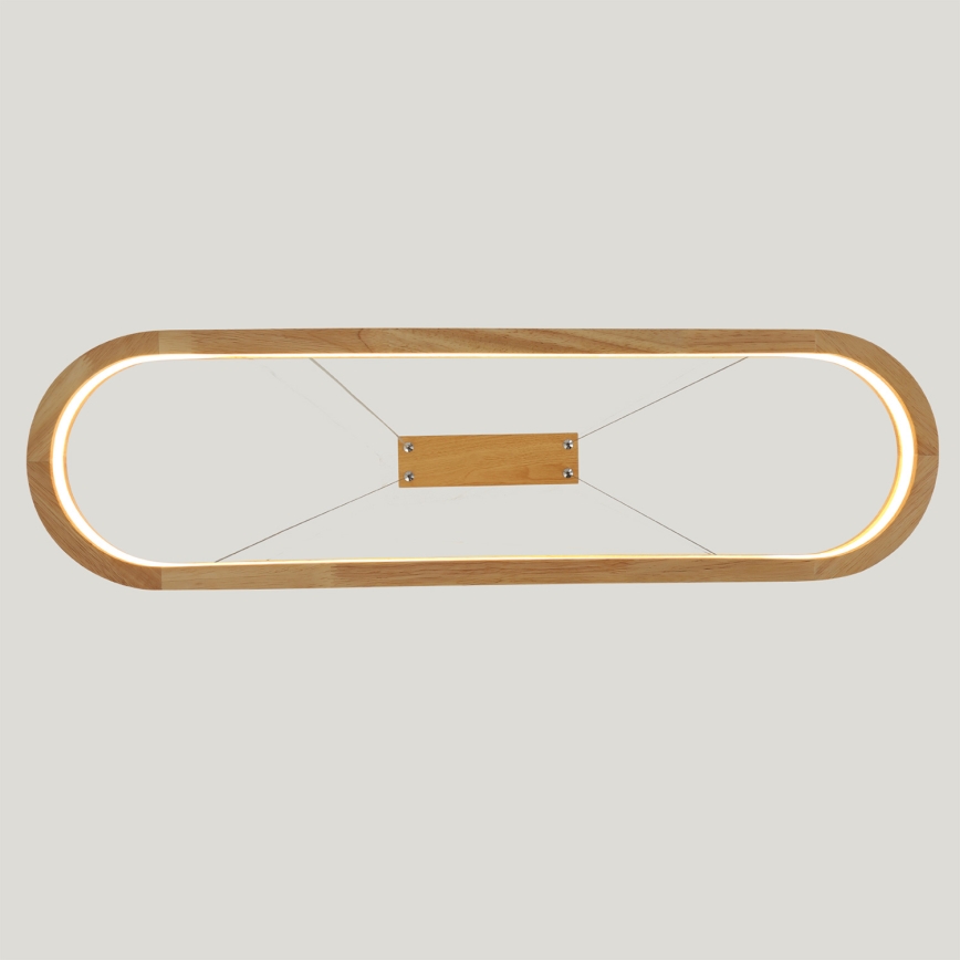 Brilagi - LED luster na lane UMEA WOOD LED/30W/230V 70x20 cm kaučukovník