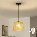 Brilagi - LED luster na lankách CERIA BOHO 1xE27/40W/230V pr. 28 cm hnedá