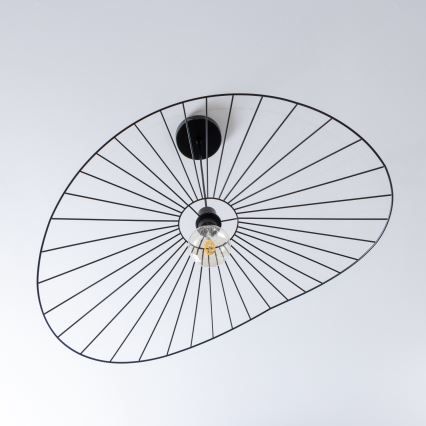 Brilagi - LED luster na lankách CERIA WIRE 1xE27/40W/230V 60x80 cm čierna