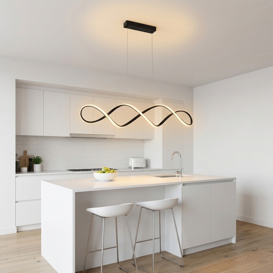 Brilagi - LED luster na lankách DNA LED/41W/230V 4100K čierny