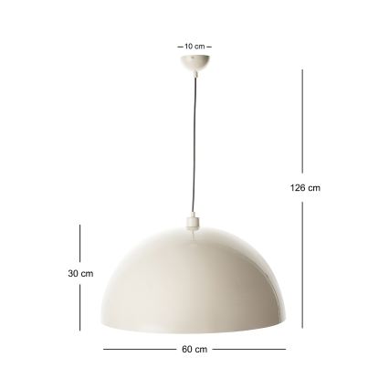 BRILAGI - LED luster na lankách METALO 1xE27/40W/230V pr. 60 cm béžová/medená