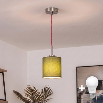 Brilagi - LED luster na lankách NUBILA 1xE27/60W/230V pr. 14 cm červená/zelená