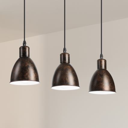Brilagi - LED luster na lankách RIDDY 3xE27/60W/230V medená/patina