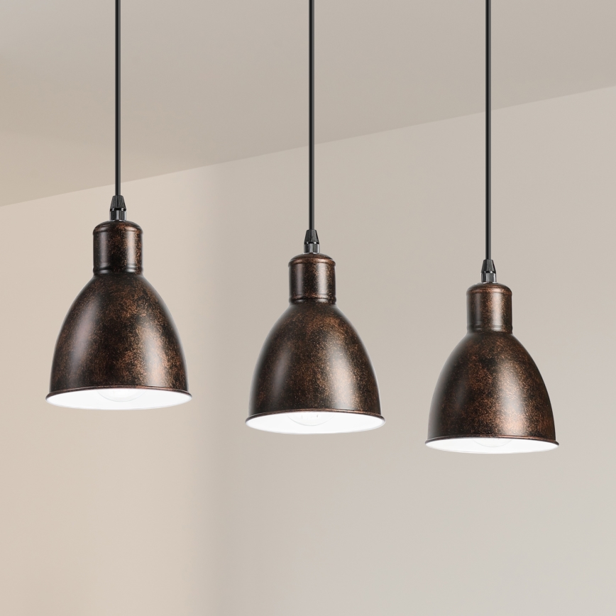 Brilagi - LED luster na lankách RIDDY 3xE27/60W/230V medená/patina
