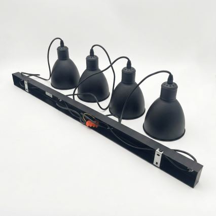 Brilagi - LED luster na lankách RIDDY 4xE27/60W/230V čierna
