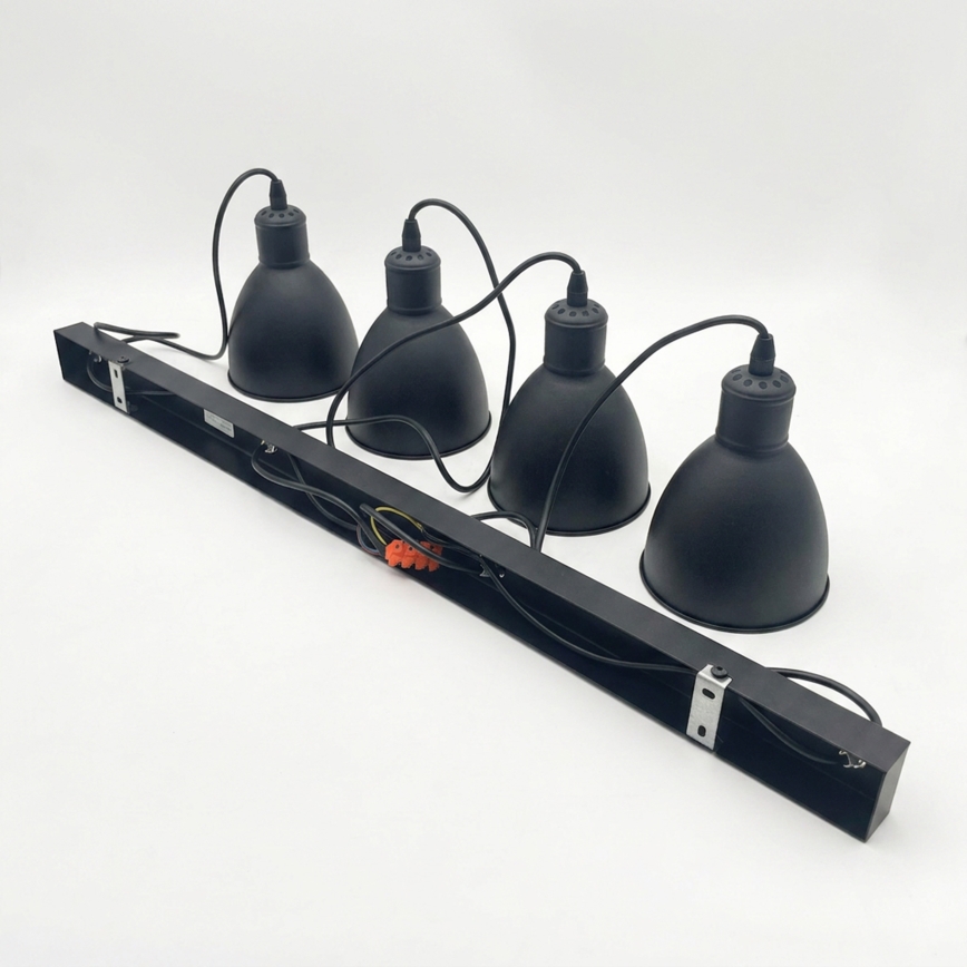 Brilagi - LED luster na lankách RIDDY 4xE27/60W/230V čierna