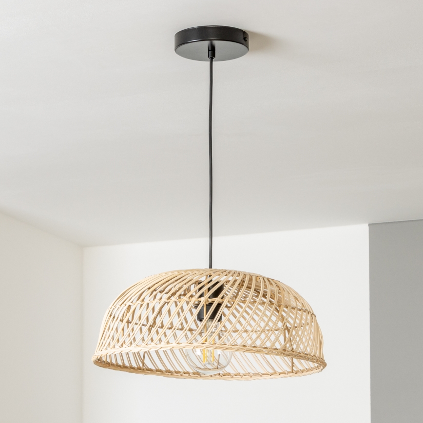 Brilagi - LED luster na lankovom závesení CERIA BOHO 1xE27/40W/230V priemer 40 cm ratan