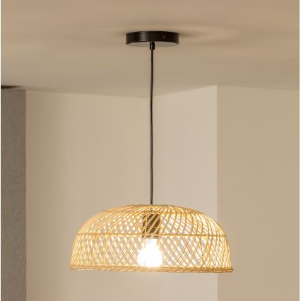 Brilagi - LED luster na lankovom závesení CERIA BOHO 1xE27/40W/230V priemer 40 cm ratan